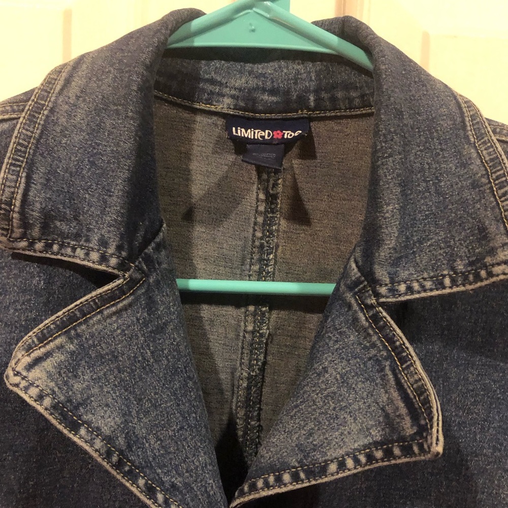 Vintage Y2K Limited Too Denim Button-Down Dress/Jacket - Picture 5 of 9